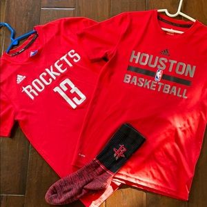 Houston Rockets Adidas Tshirts & Socks